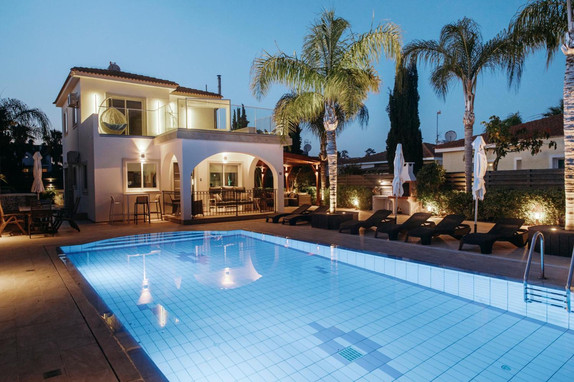 Sunset Villa Private Complex Heated Pool Agia Napa Exterior foto